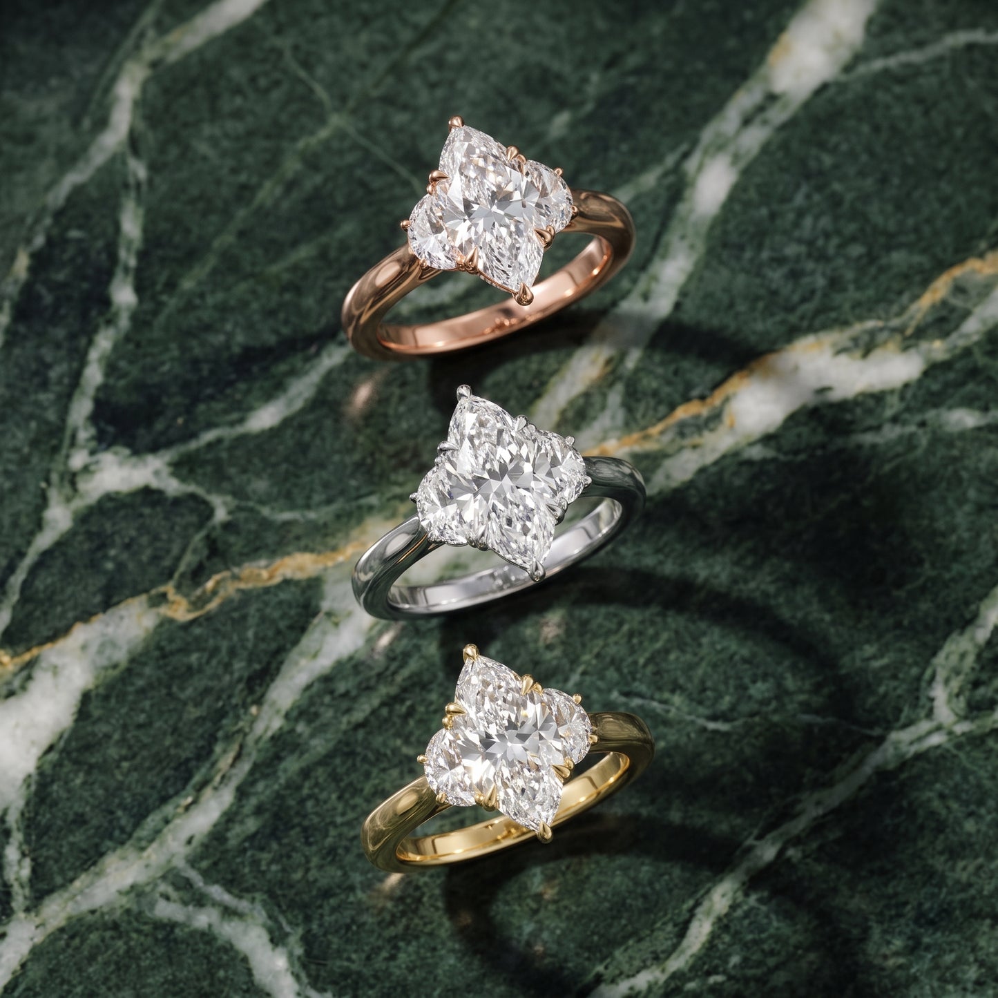 Romy Three-Stone Marquise Diamond Engagement Ring in White Gold - 3rings.jpg
