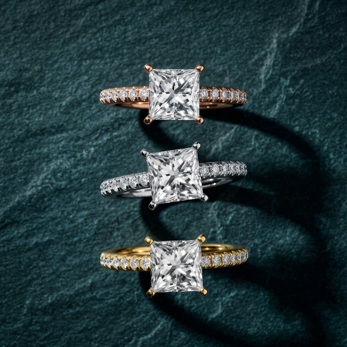 Saskia French Pavé Princess Diamond Engagement Ring in White Gold - 3rings.jpg