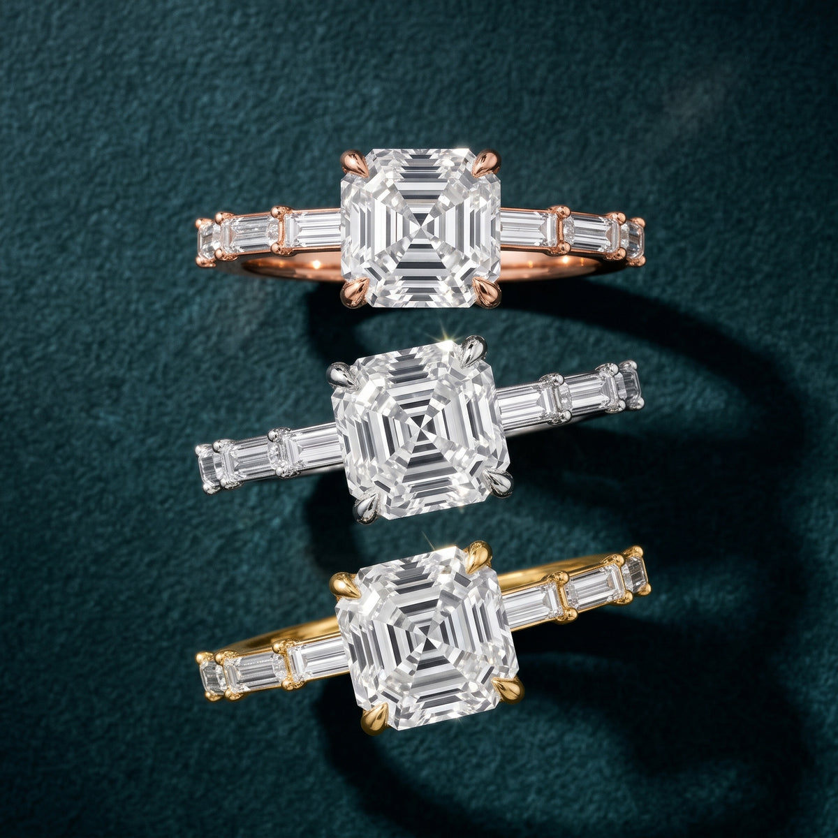 Ojai East-West Baguette Asscher Diamond Engagement Ring in Yellow Gold - 3rings.jpg