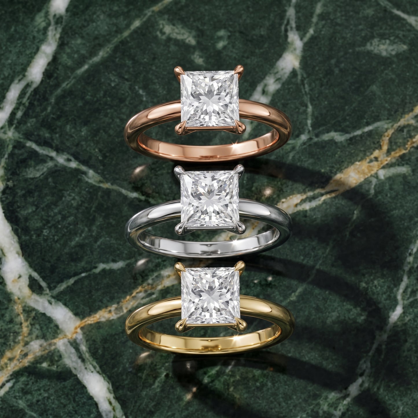 Lyla Petite Solitaire Princess Diamond Engagement Ring in Yellow Gold - 3rings.jpg