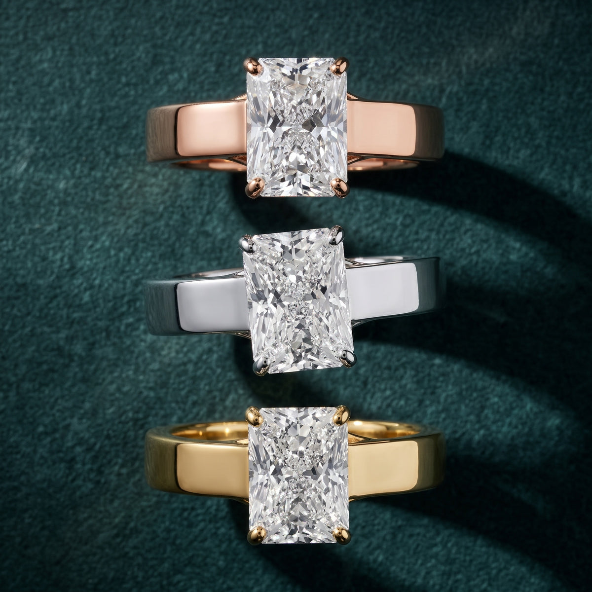 Bristol Trellis Solitaire Radiant Diamond Engagement Ring in Rose Gold - 3rings.jpg
