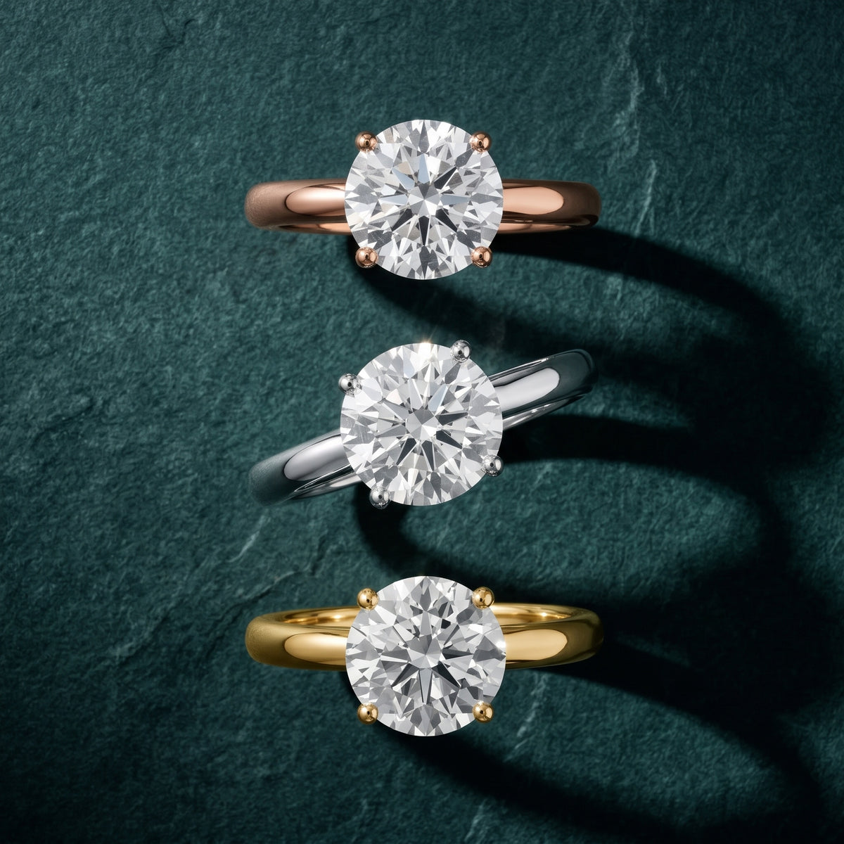 Marietta Tulip Solitaire Round Diamond Engagement Ring in Rose Gold - 3rings.jpg