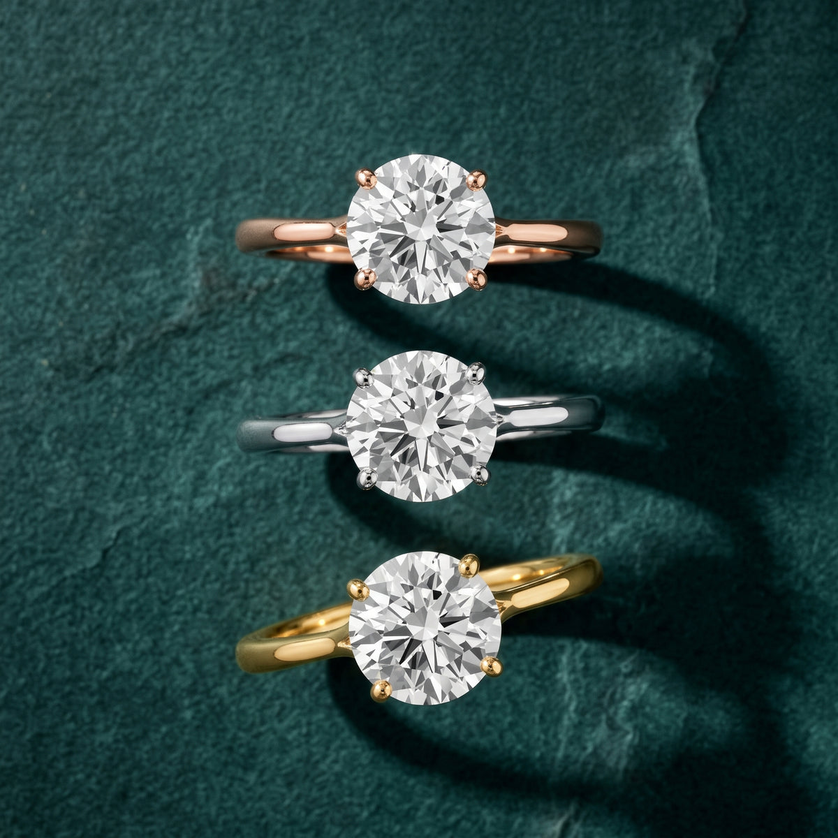 Blanche Solitaire Split Shank Round Diamond Engagement Ring in Platinum - 3rings.jpg