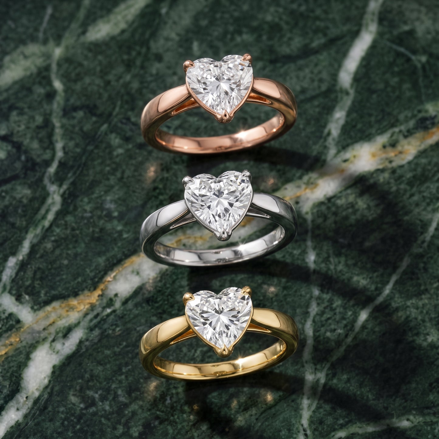 Lucia Solitaire Six-Prong Heart Diamond Engagement Ring in White Gold - 3rings.jpg