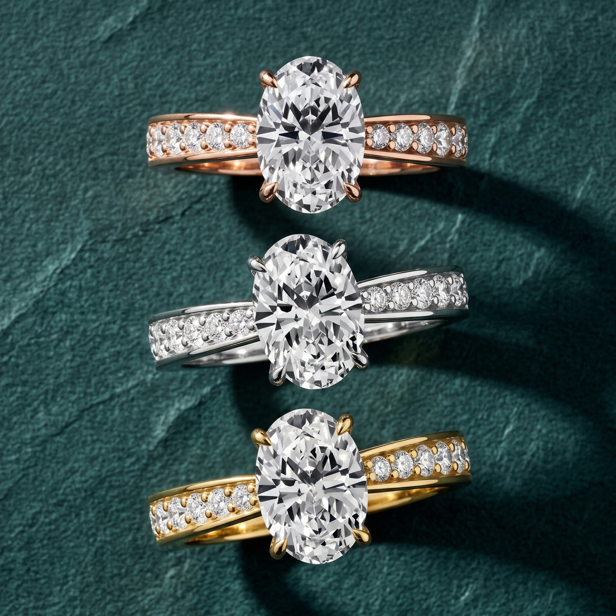 Riley Cathedral Pavé Oval Diamond Engagement Ring in White Gold - 3rings.jpg