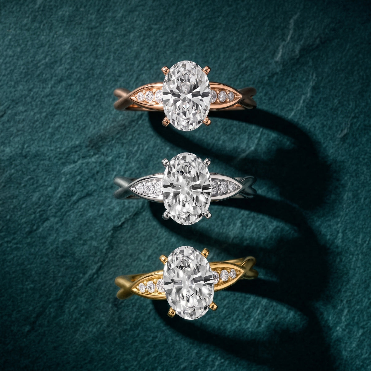 Stefania Twist Oval Diamond Engagement Ring in Yellow Gold - 3rings.jpg