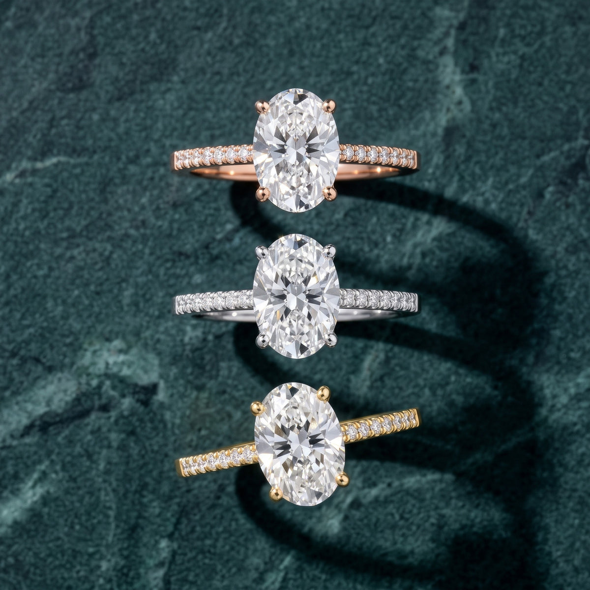 Meg Pavé Oval Diamond Engagement Ring in Rose Gold - 3rings.jpg