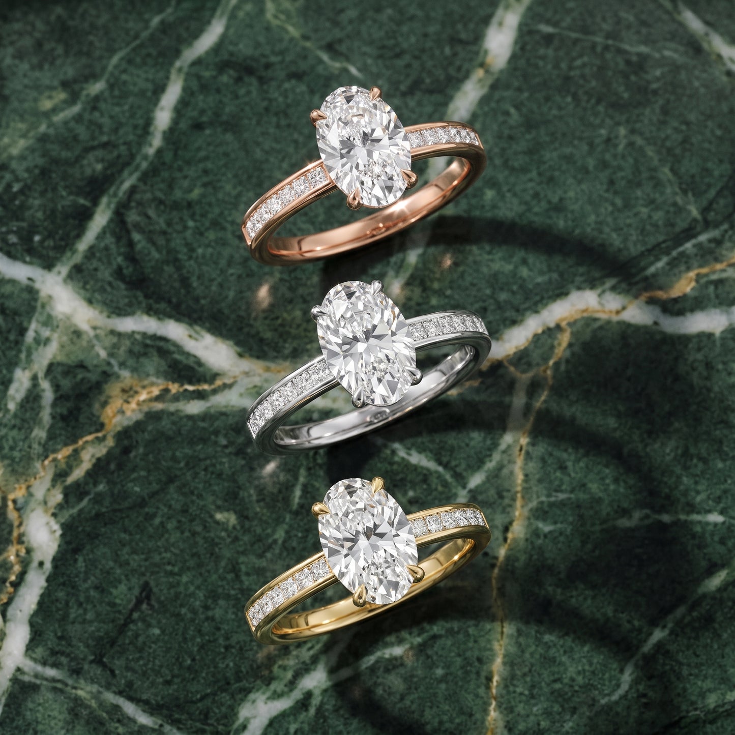 Maren Sidestone Channel Set Oval Diamond Engagement Ring in Rose Gold - 3rings.jpg