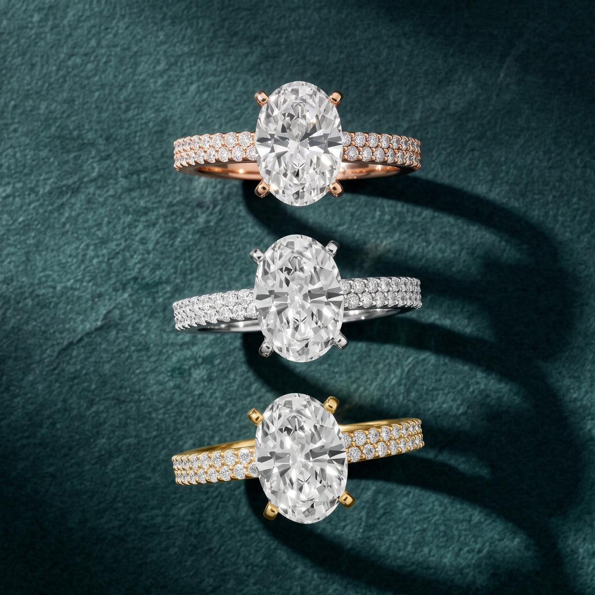 Sirena Micropavé Oval Diamond Engagement Ring in White Gold - 3rings.jpg