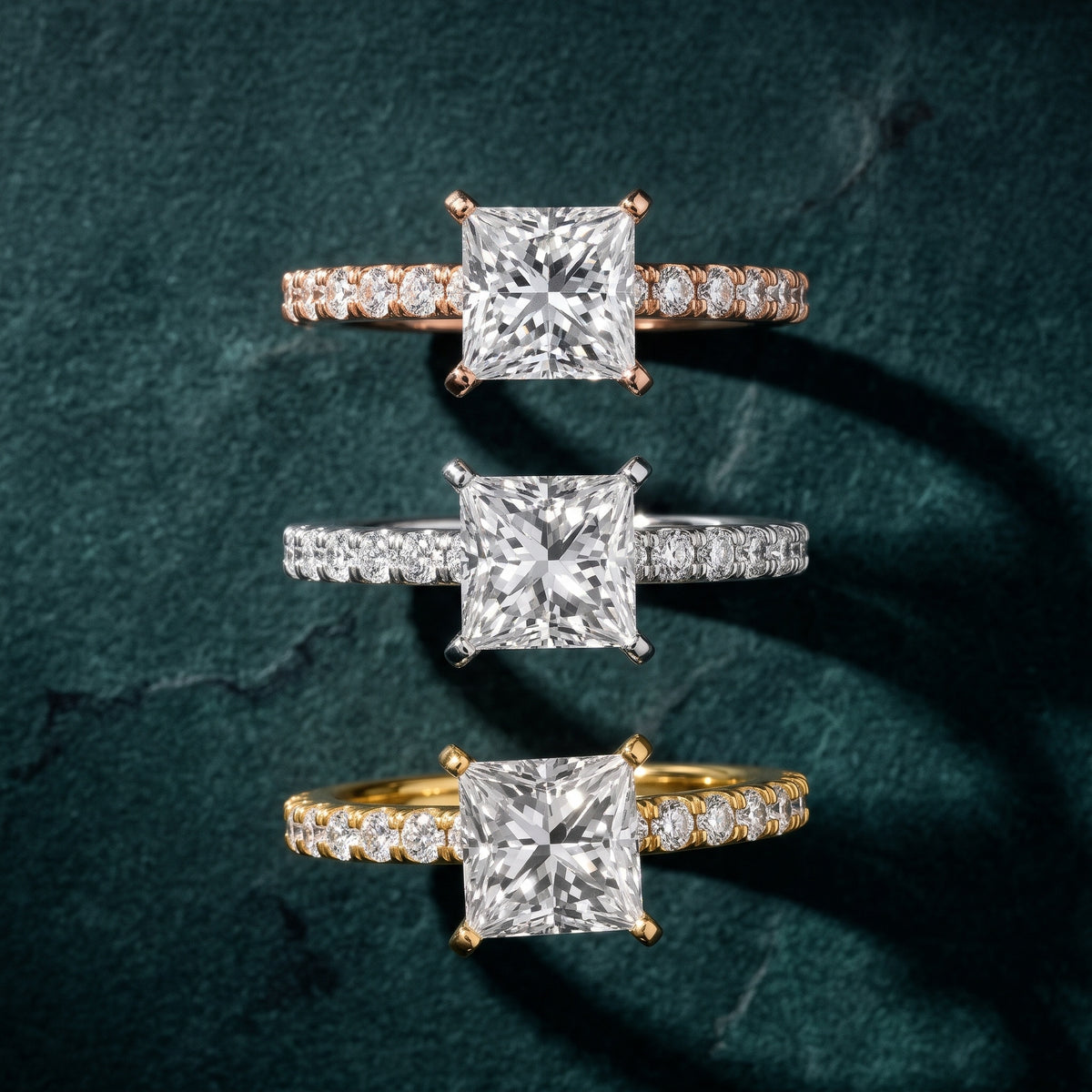 Elara Scalloped Pavé Princess Diamond Engagement Ring in Silver - 3rings.jpg