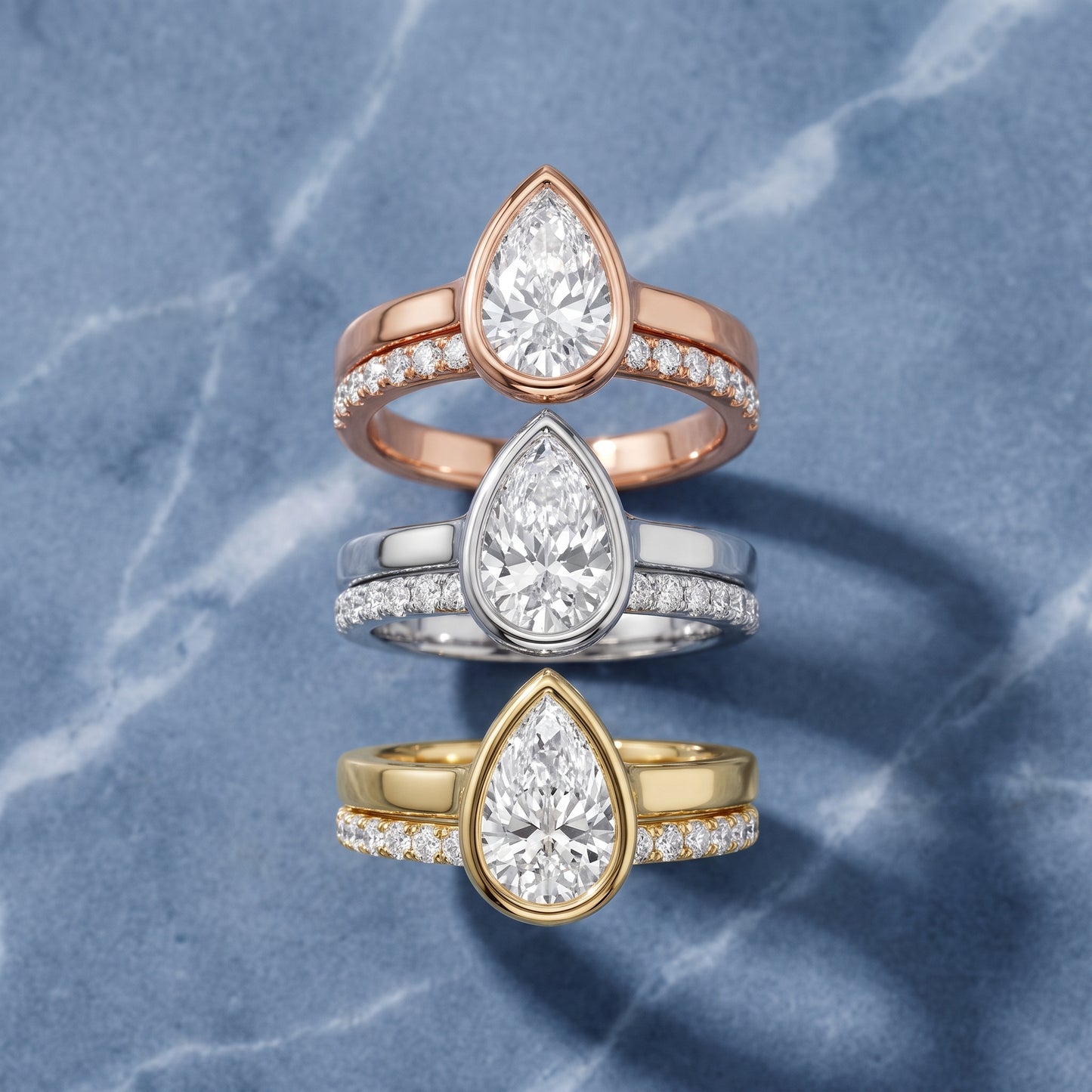 Ayla Bezel Bypass Pear Diamond Ring in Silver - 3rings.jpg