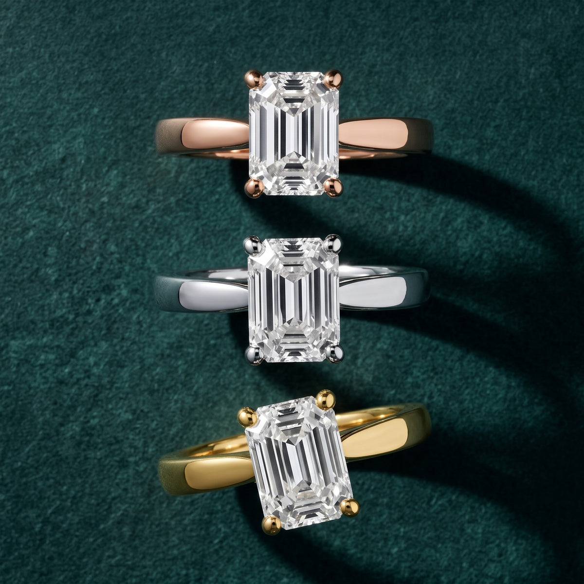 Sofia Cathedral Emerald Diamond Engagement Ring in White Gold - 3rings.jpg