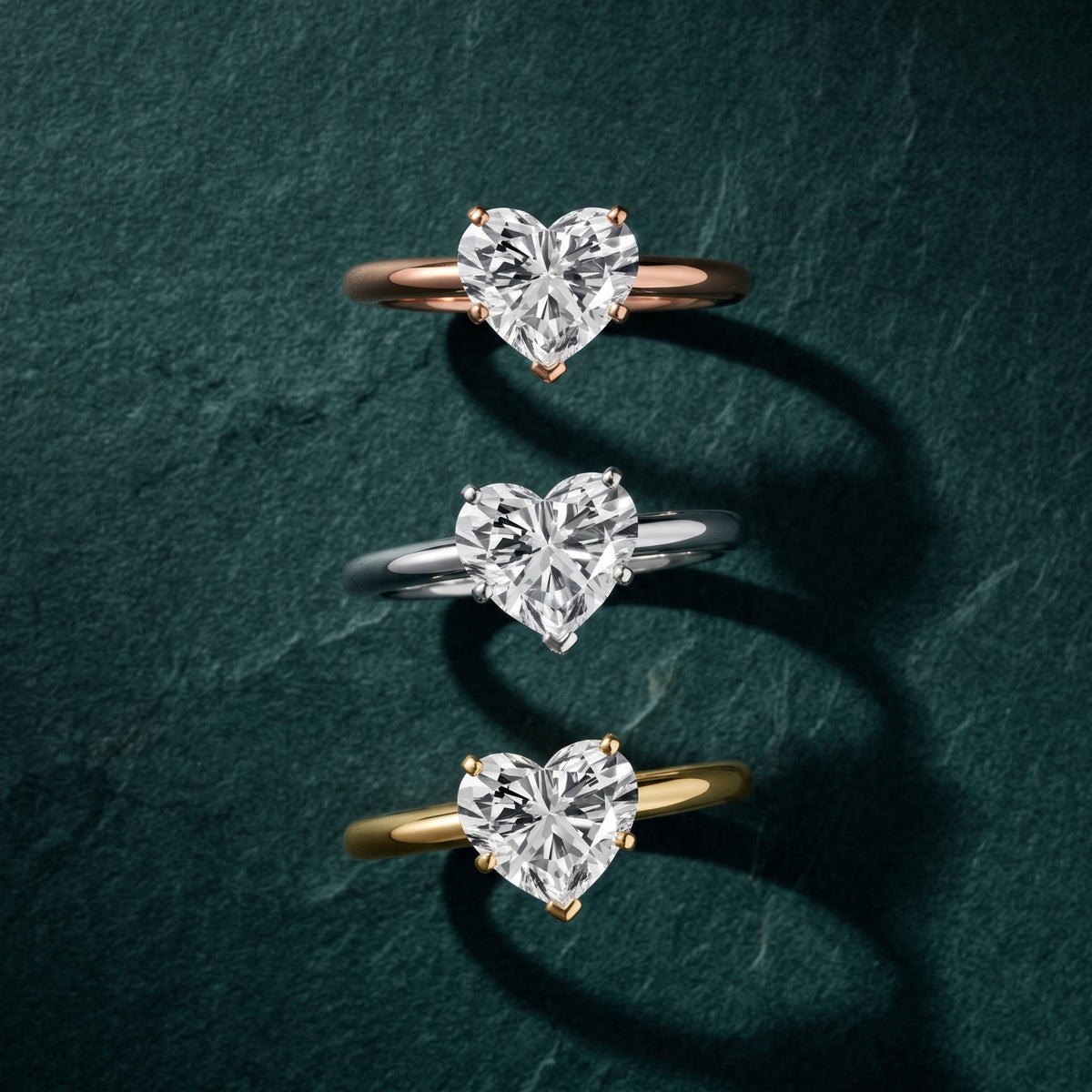 Giulia Solitaire Heart Diamond Engagement Ring in Silver - 3rings.jpg
