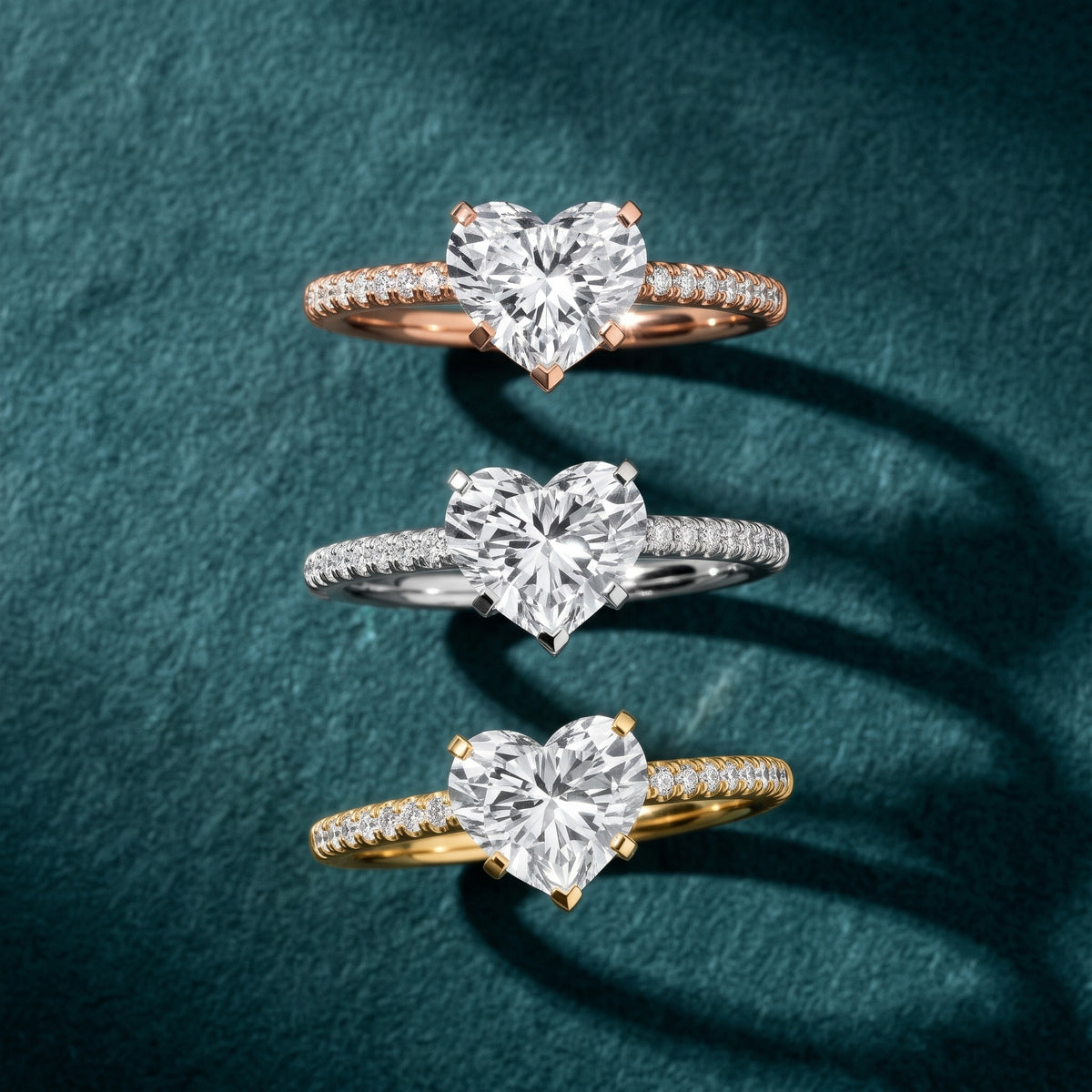 Ariel French Pavé Heart Diamond Engagement Ring in Platinum - 3rings.jpg