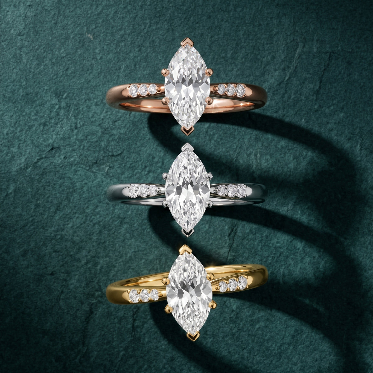 Aveline Flush-Set Marquise Diamond Engagement Ring in Platinum - 3rings.jpg