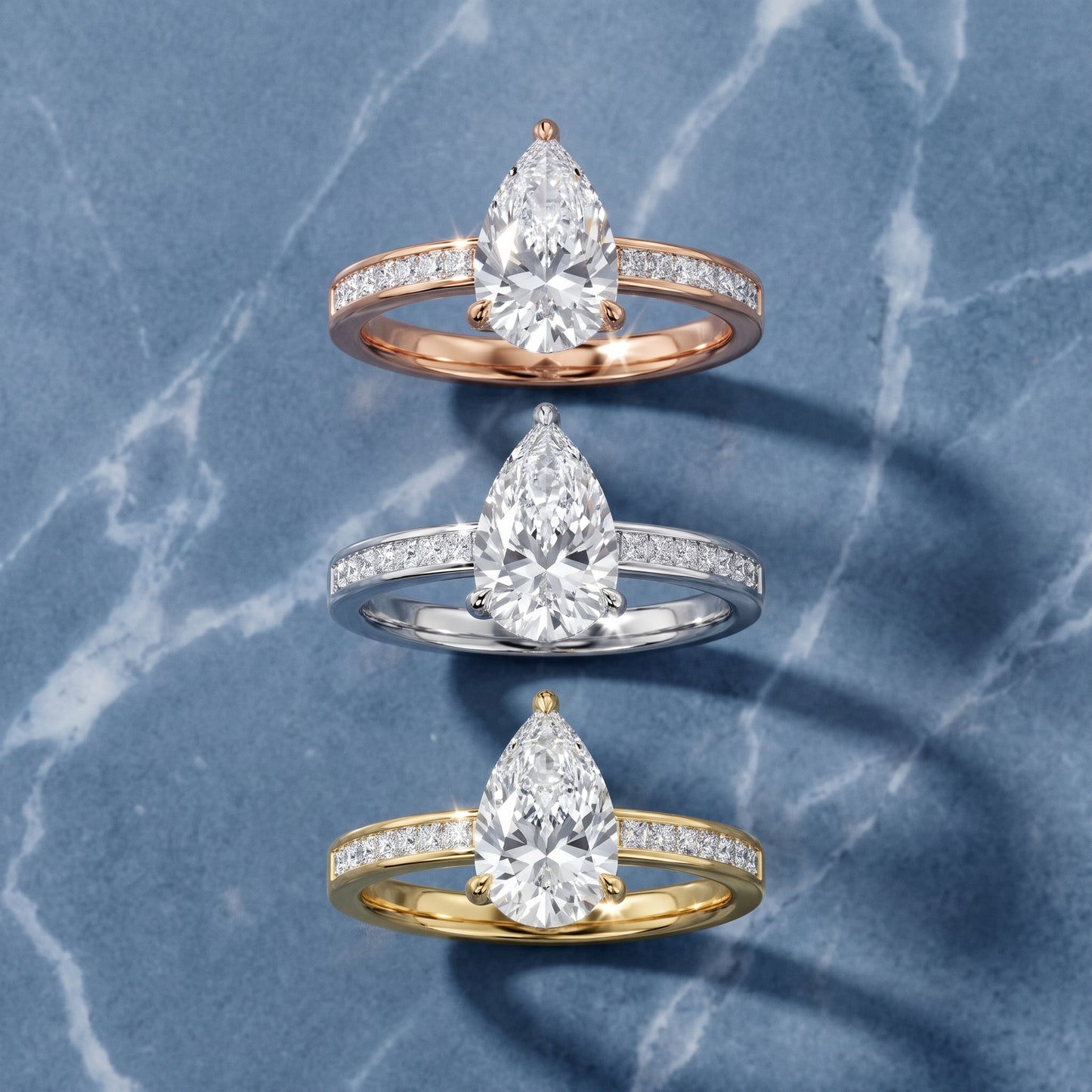 Maren Sidestone Channel Set Pear Diamond Engagement Ring in White Gold - 3rings.jpg