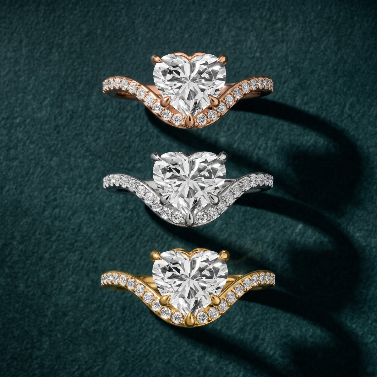 Alison Bypass Pavé Heart Diamond Engagement Ring in White Gold - 3rings.jpg