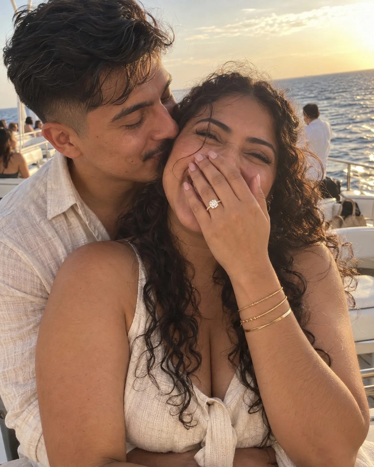 Valeria & Diego on the day they got engaged