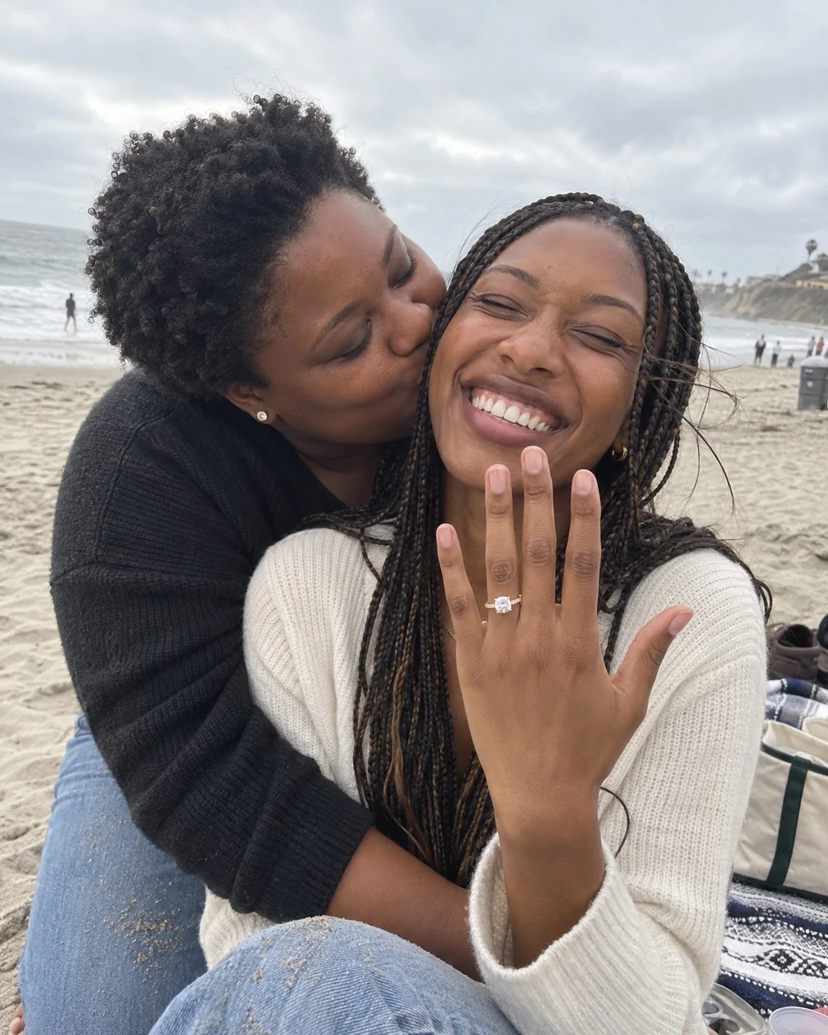 Nia & Simone on the day they got engaged