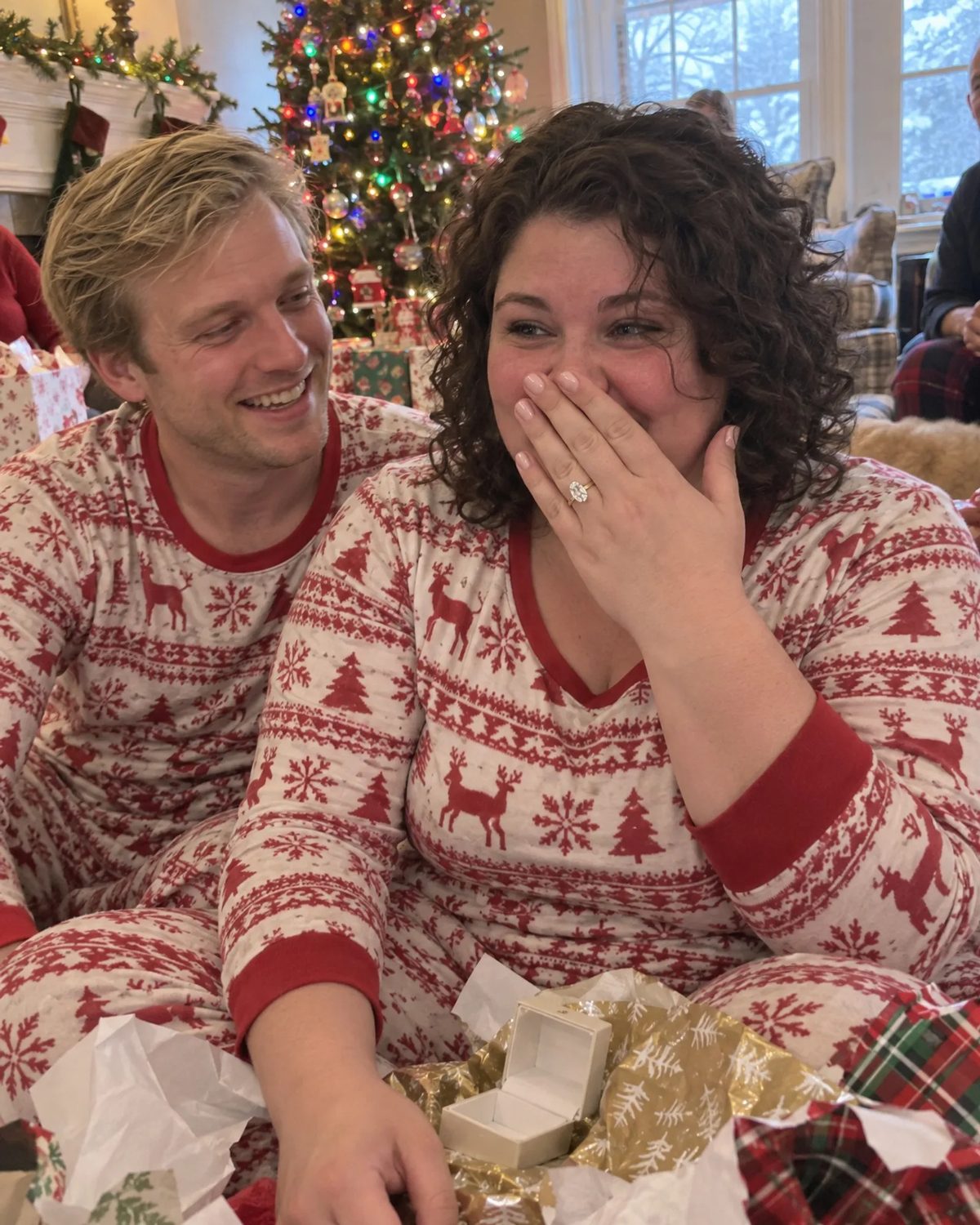 Rachel & Ethan on the day they got engaged
