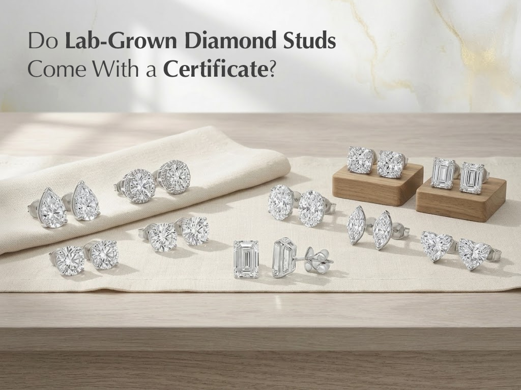 Do Lab-Grown Diamond Studs Come With a Certificate?