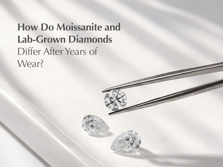 How Do Moissanite and Lab-Grown Diamonds Differ After Years of Wear?