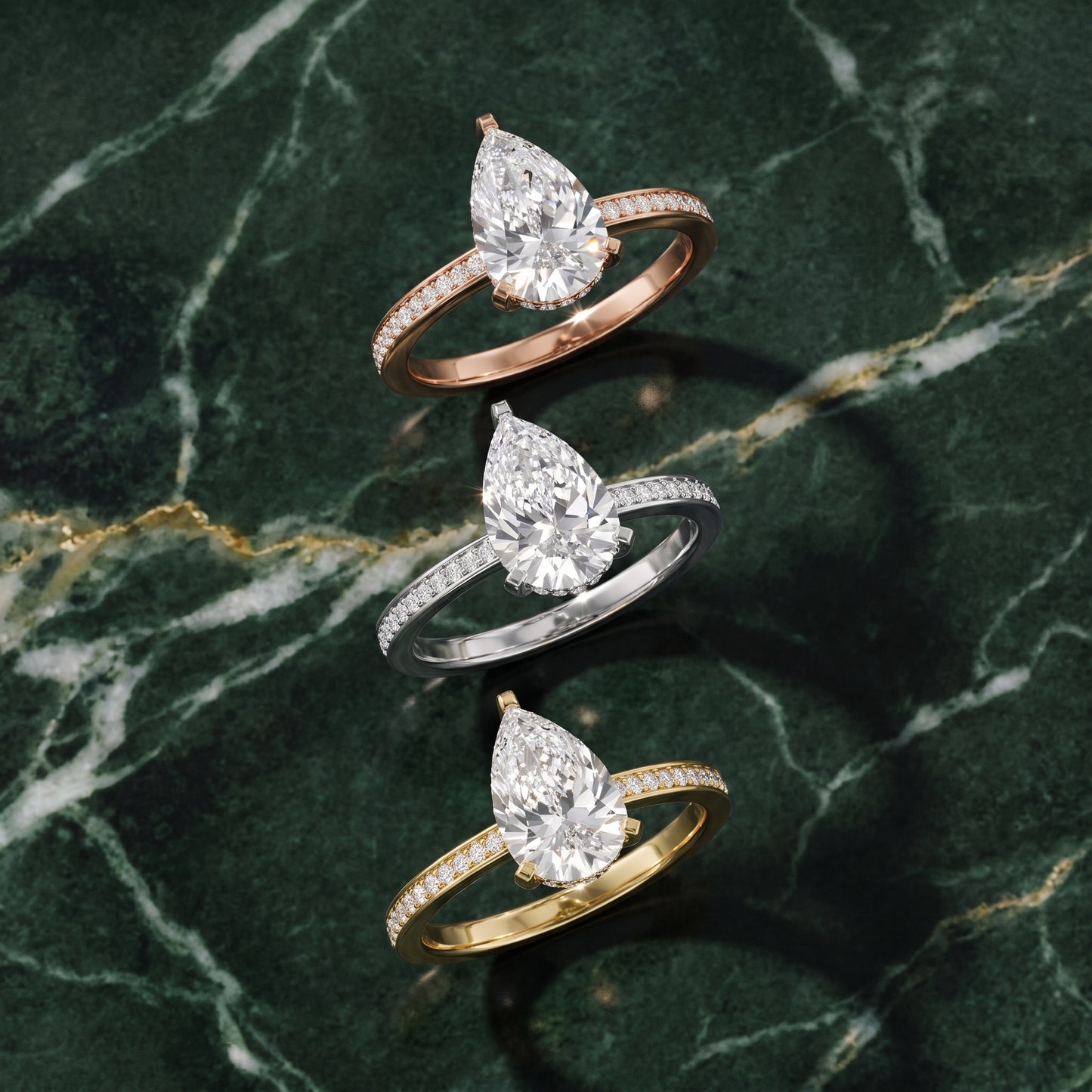 Naia Hidden Halo Pear Diamond Ring in Platinum - 3rings.jpg