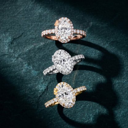 Chloe Halo Pavé Oval Diamond Ring in Silver - 3rings.jpg