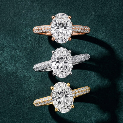 Jasmine Knife Edge Pavé Oval Diamond Engagement Ring in Yellow Gold - 3rings.jpg