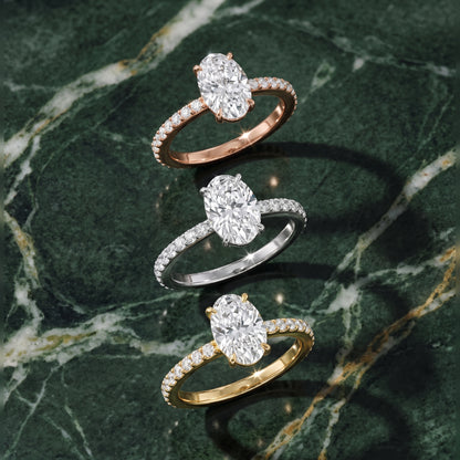 Aisha Pavé Solitaire Oval Diamond Engagement Ring in Rose Gold - 3rings.jpg