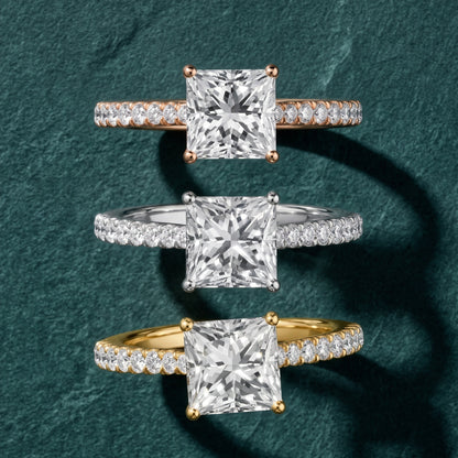 Sanne Trellis Pavé Princess Diamond Engagement Ring in Silver - 3rings.jpg