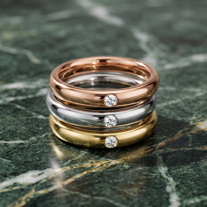 Elizabeth Comfort Fit Bezel Round Diamond Wedding Band in Silver - 3rings.jpg