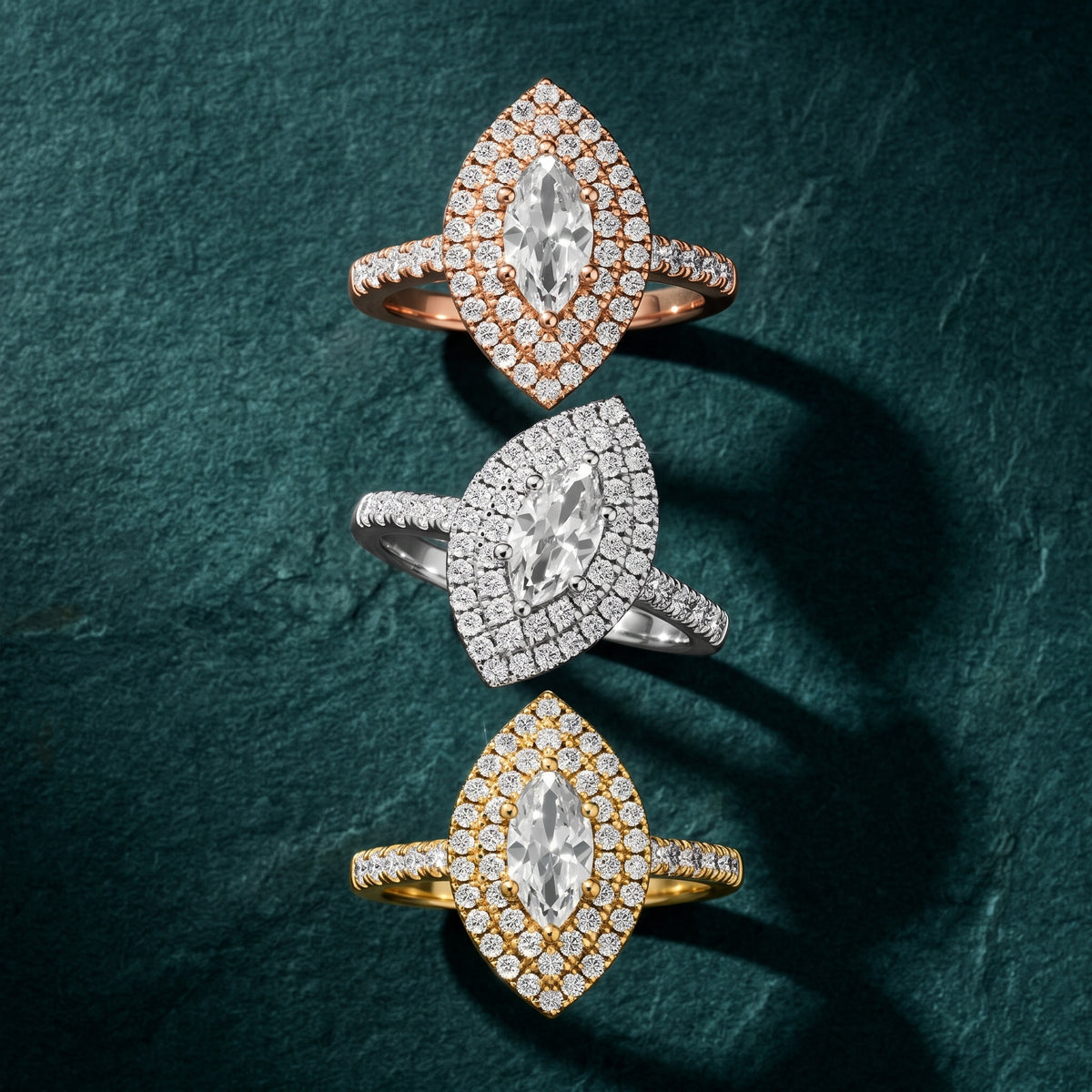 Ashby Double Halo Pavé Marquise Diamond Engagement Ring in Platinum - 3rings.jpg