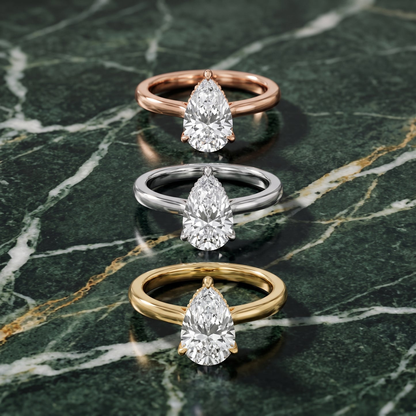 Mena Hidden Halo Pear Diamond Engagement Ring in White Gold - 3rings.jpg
