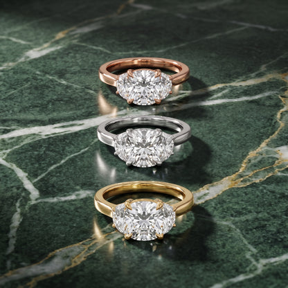 Romy Three-Stone Cushion Diamond Engagement Ring in Yellow Gold - 3rings.jpg