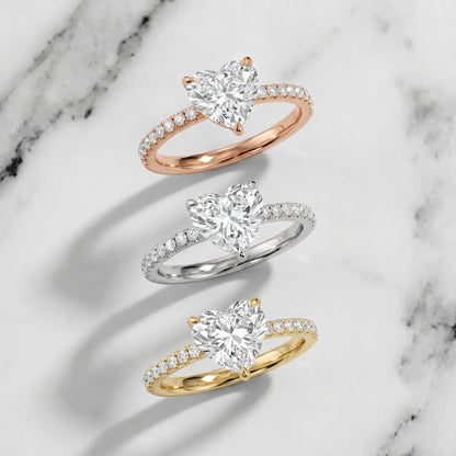 Ione Solitaire Pavé Heart Diamond Engagement Ring in White Gold - 3rings.jpg