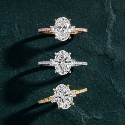 Nerissa Three-Stone Micropavé Oval Diamond Engagement Ring in Yellow Gold - 3rings.jpg