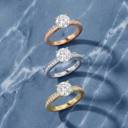 Rhea Sidestone Pavé Round Diamond Engagement Ring in Platinum - 3rings.jpg