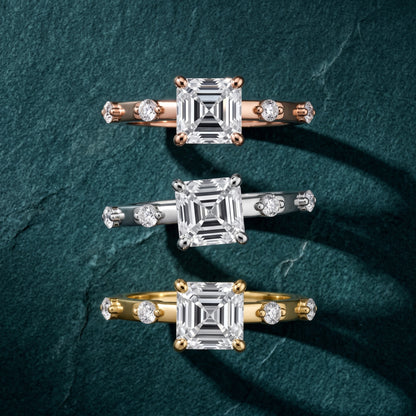 Elena Radiance Solitaire Asscher Diamond Engagement Ring in White Gold - 3rings.jpg