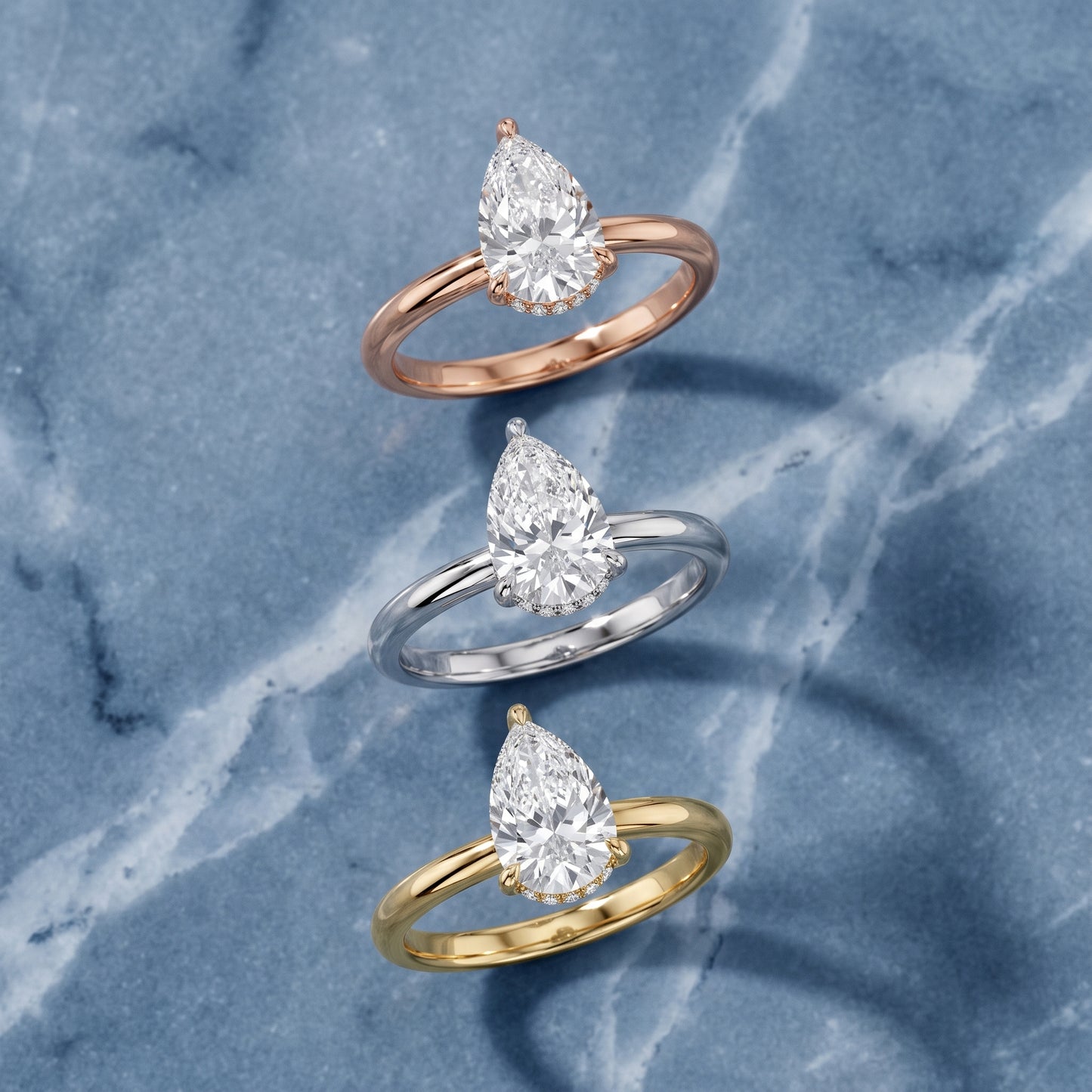 Amaya Hidden Halo Pear Diamond Ring in Platinum - 3rings.jpg