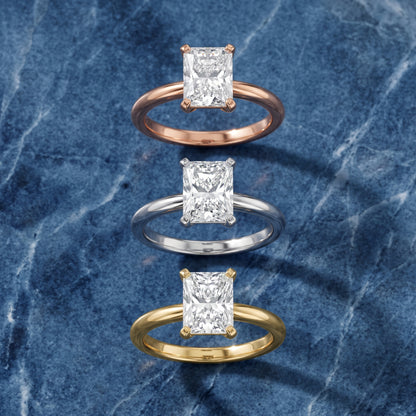 Elena Solitaire Radiant Diamond Engagement Ring in Yellow Gold - 3rings.jpg