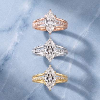 Scarlett Split Shank Pavé Marquise Diamond Ring in White Gold - 3rings.jpg
