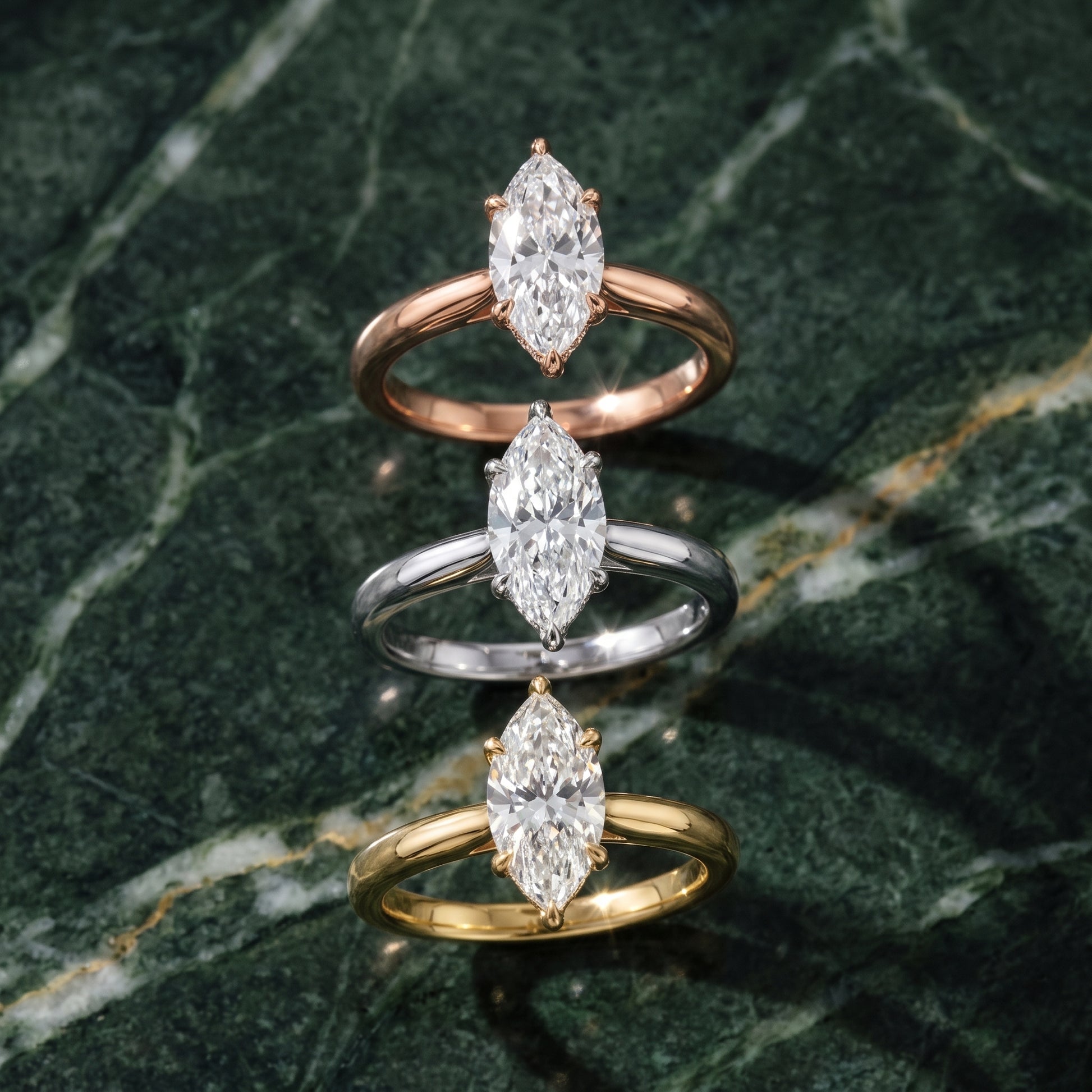 Mena Hidden Halo Marquise Diamond Engagement Ring in White Gold - 3rings.jpg