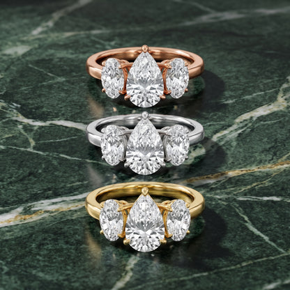 Lila Three-Stone Pear Diamond Ring in Silver - 3rings.jpg