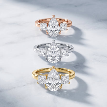 Sienna Three-Stone Pear Diamond Ring in Rose Gold - 3rings.jpg