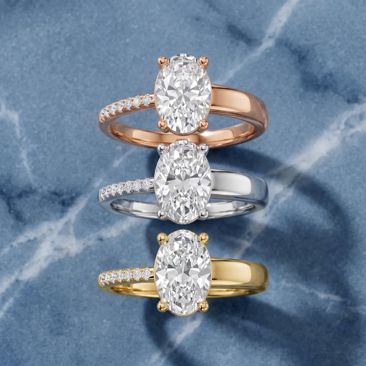 Rosie Solitaire Basket Oval Diamond Engagement Ring in Platinum - 3rings.jpg