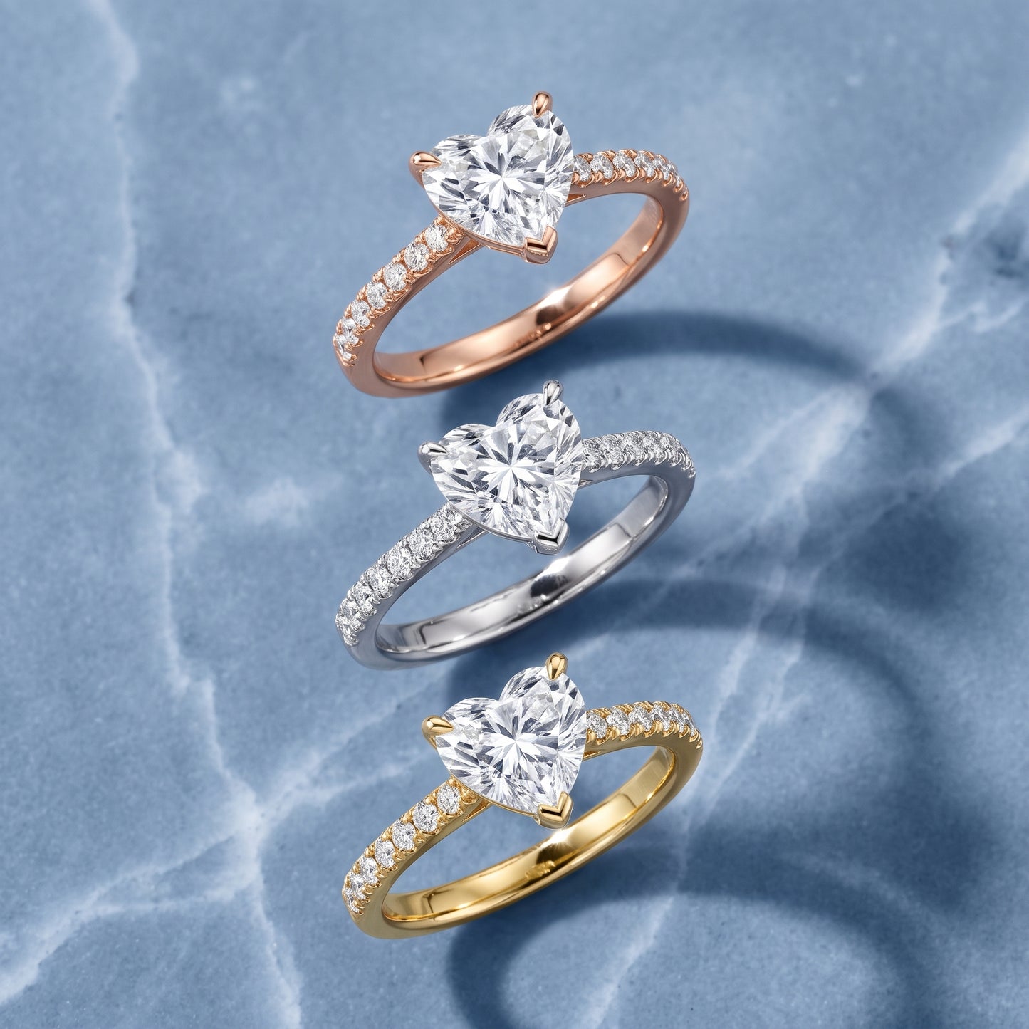 Gia Hidden Halo Pavé Heart Diamond Ring in Platinum - 3rings.jpg