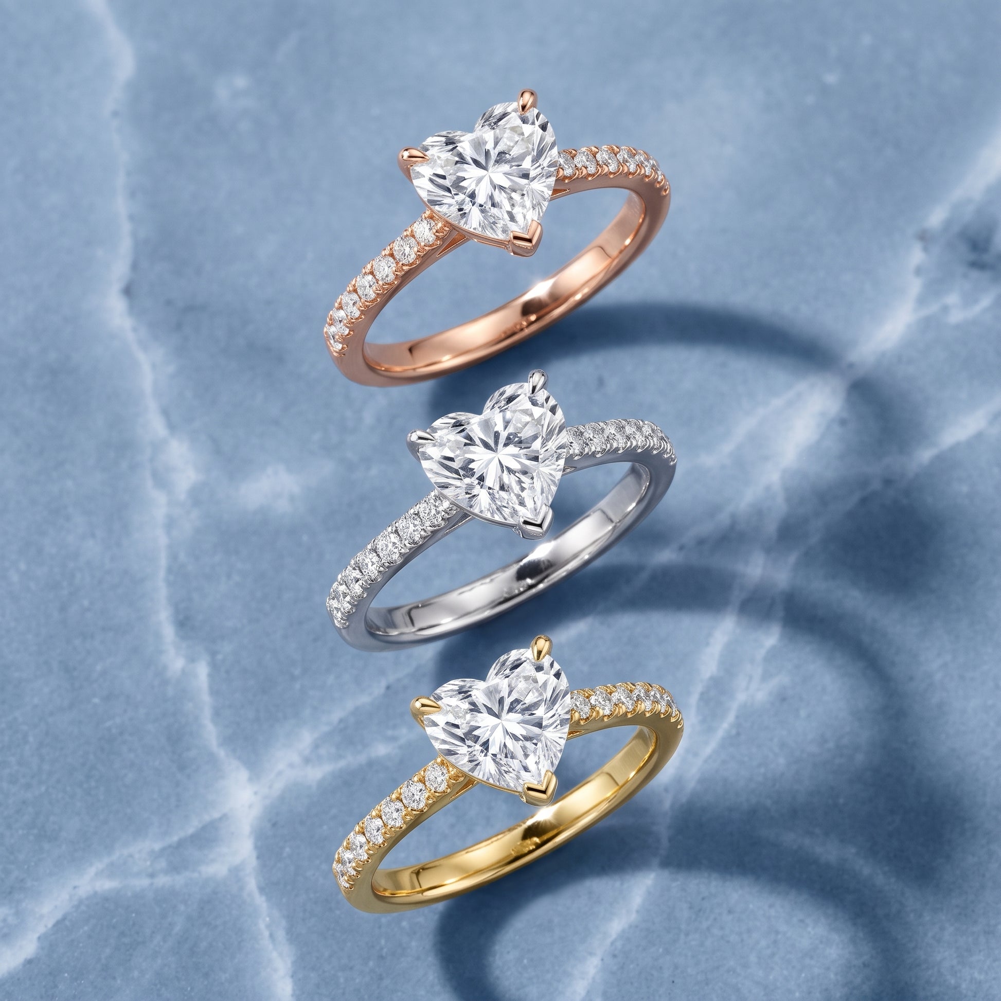 Gia Hidden Halo Pavé Heart Diamond Ring in Platinum - 3rings.jpg