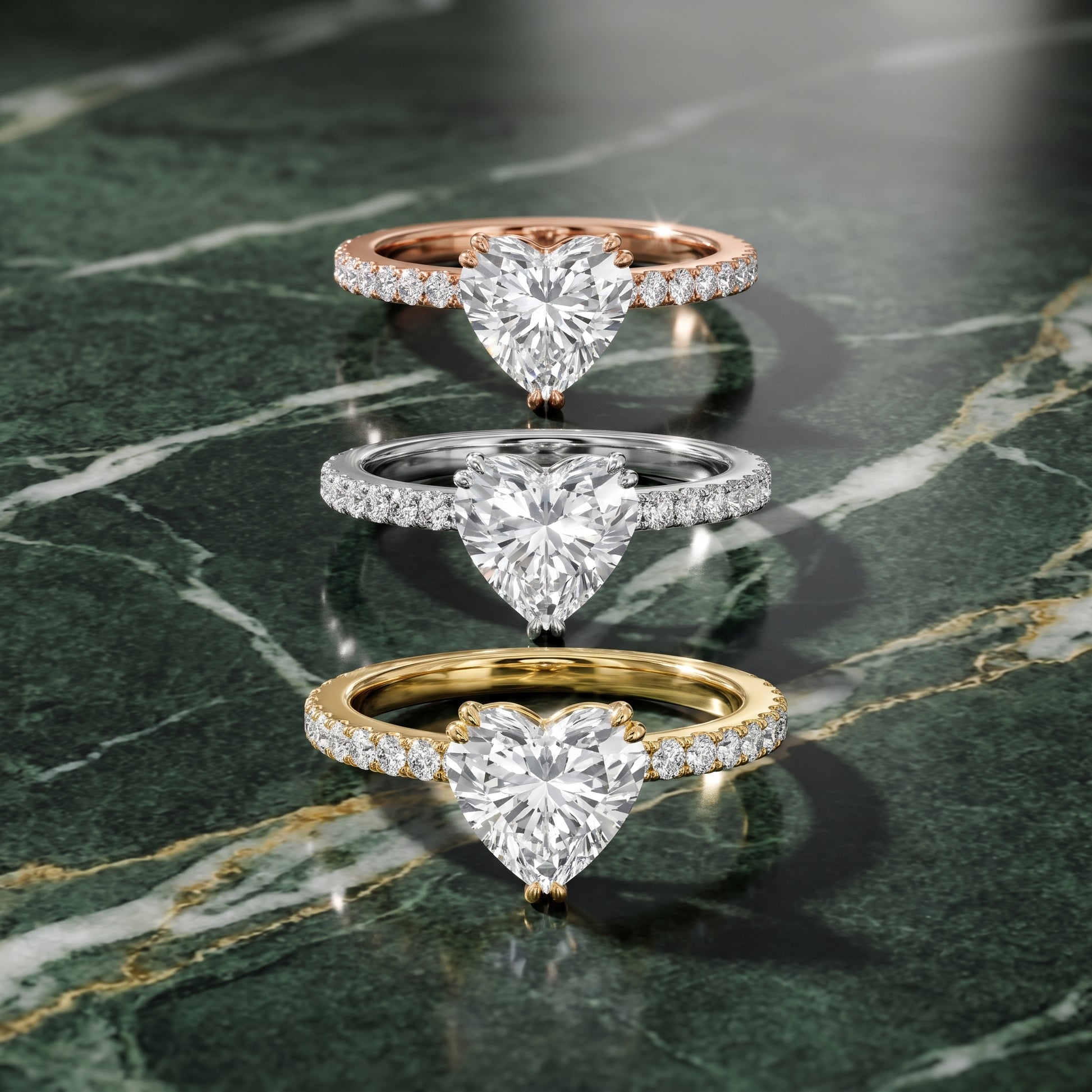 Novara Solitaire Pavé Heart Diamond Ring in Platinum - 3rings.jpg