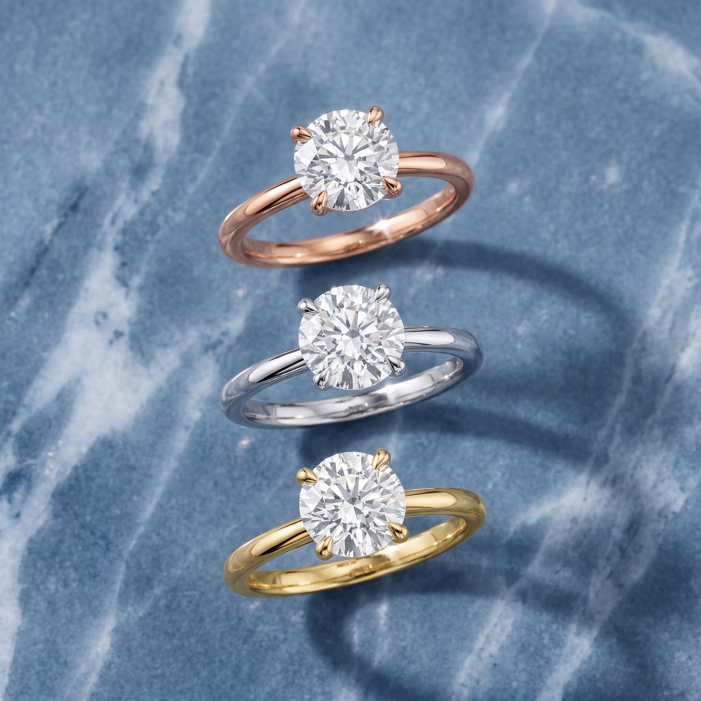 Nella Petite Solitaire Round Diamond Engagement Ring in Platinum - 3rings.jpg